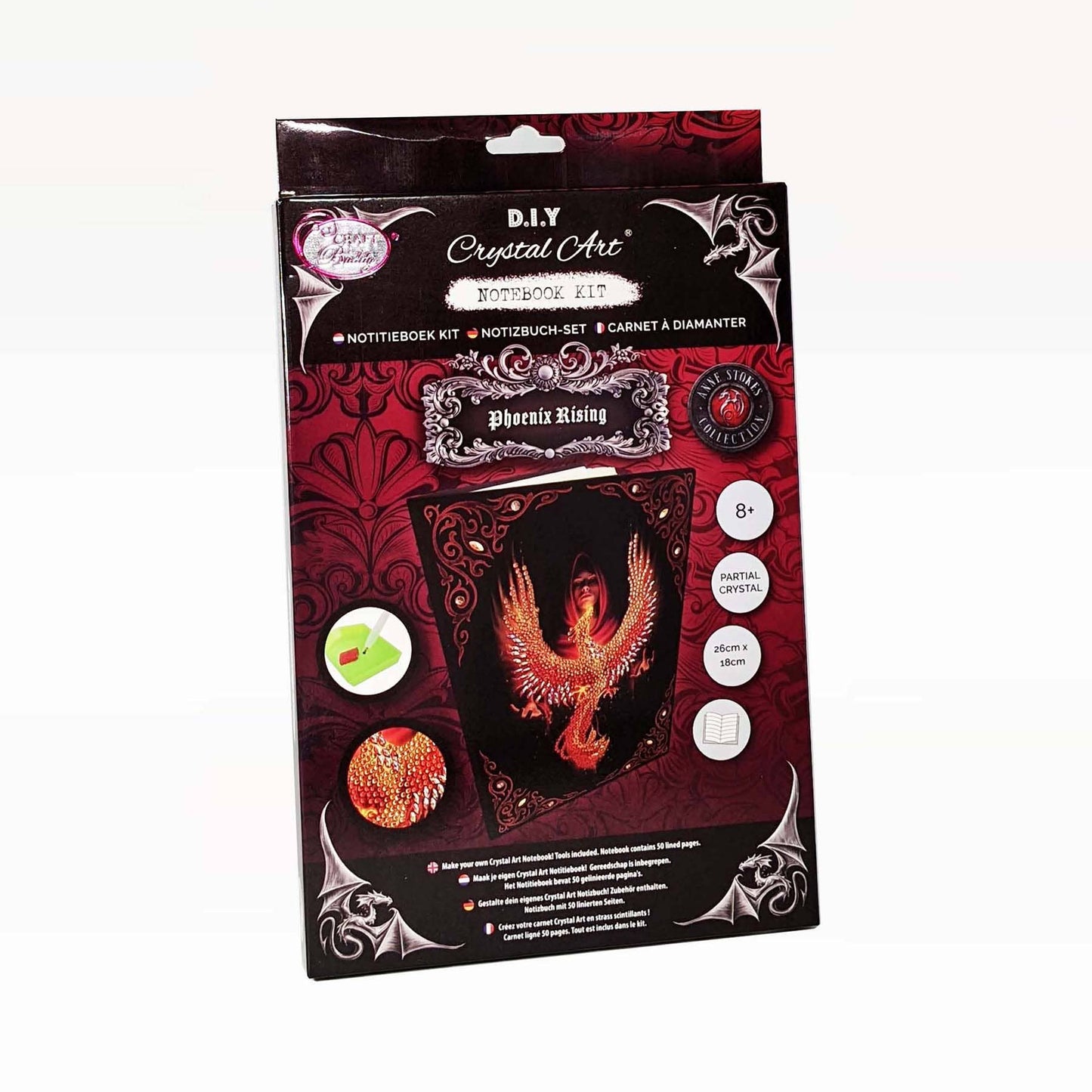 Crystal Art Notebook Kit: Phoenix Rising