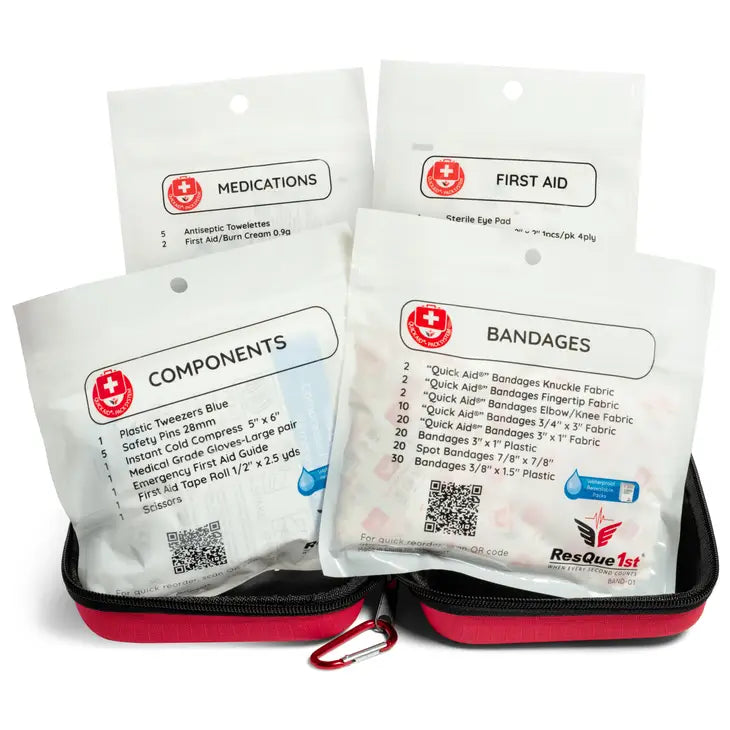 ResQue1st Clamshell Hard Case First Aid Kit