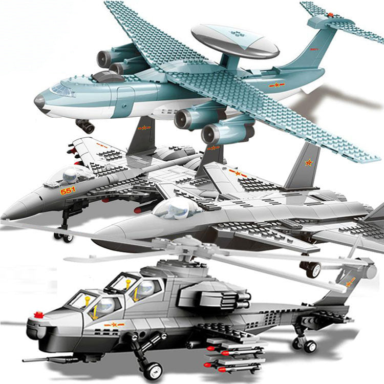 Fighter Military Assembled Plastic Building Block