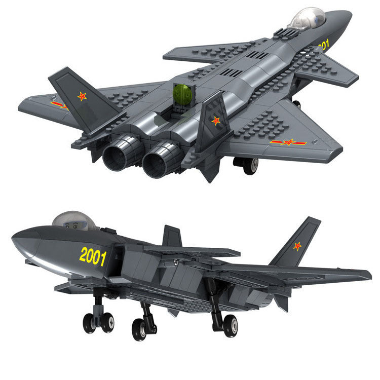 Fighter Military Assembled Plastic Building Block