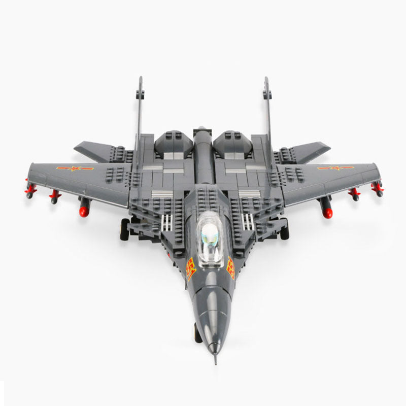 Fighter Military Assembled Plastic Building Block