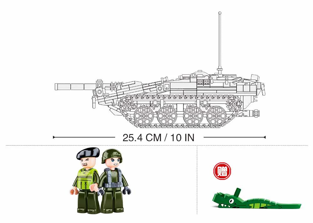Swedish STRV103 - Modern Main Battle Tank M38-B1010 - 692 Pcs