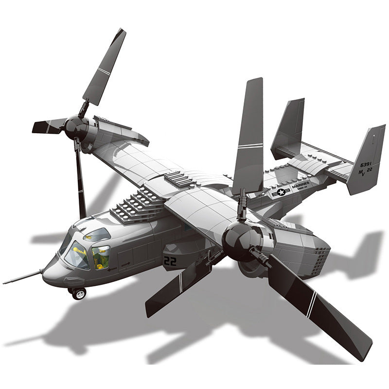 Fighter Military Assembled Plastic Building Block