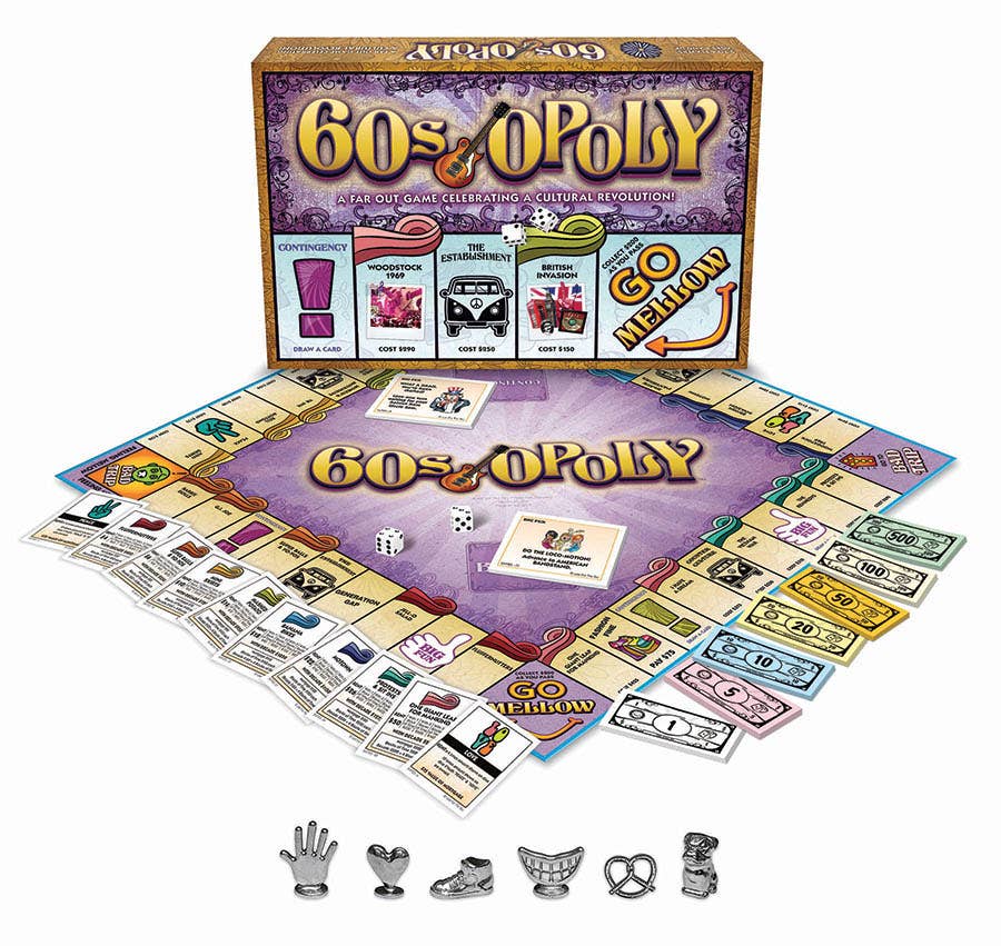60s-Opoly Board Game, by Late for the Sky