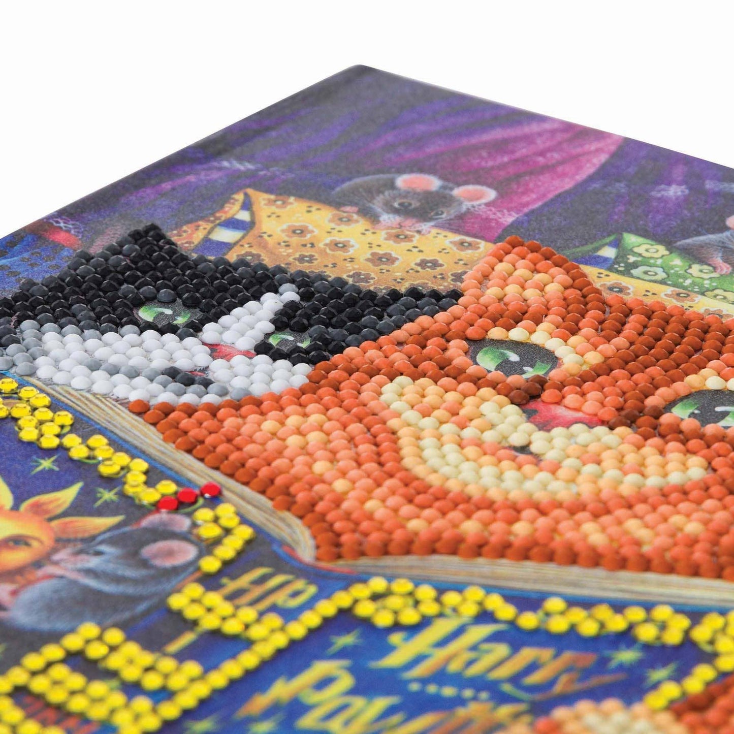 Crystal Art Notebook Kit: Kitten Bedtime