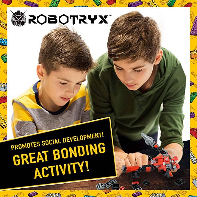 Robot-Car-Animal 3 in 1 Toy Kit (235 Pc) Robotryx Grindburst