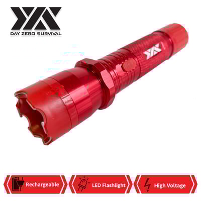 DZS Elite Force Stun Gun All Metal 10 Million Volt Rechargeable + LED Flashlight