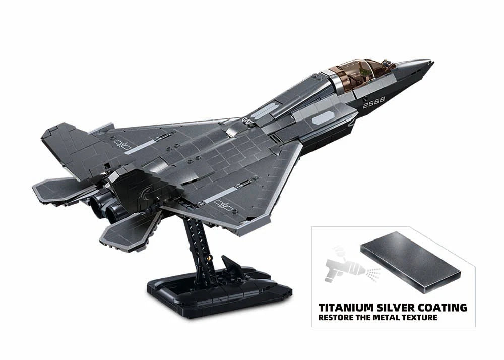J35 Stealth Aircraft Sluban Set - 838 Pieces -