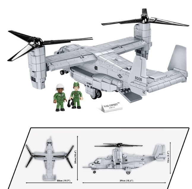 COBI Bell Boeing V-22 Osprey Tiltrotar Aircraft: Set #5836