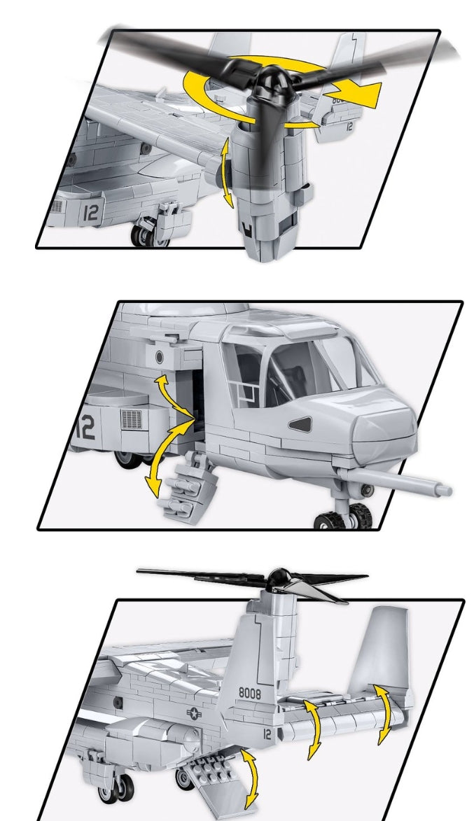 COBI Bell Boeing V-22 Osprey Tiltrotar Aircraft: Set #5836