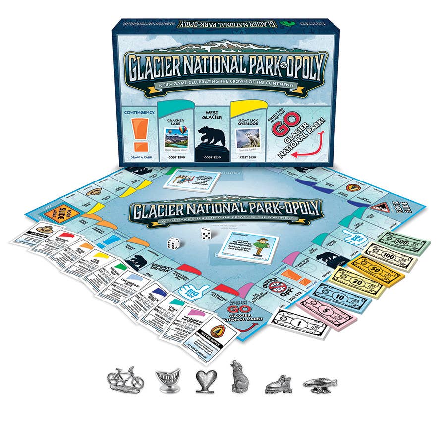 Glacier National Park-Opoly Board Game