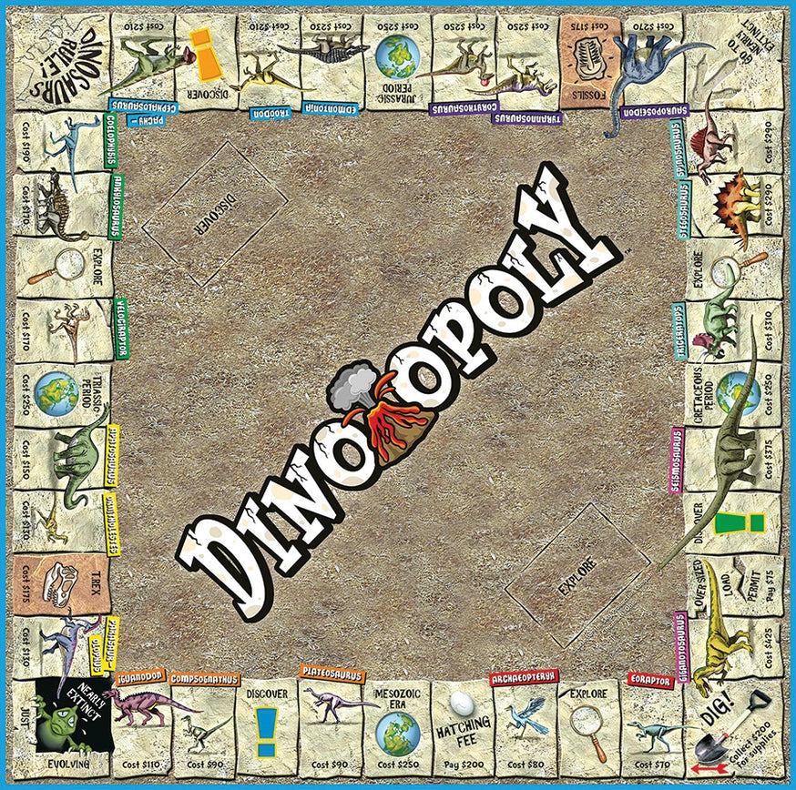 Dino-Opoly (New Design) Board Game