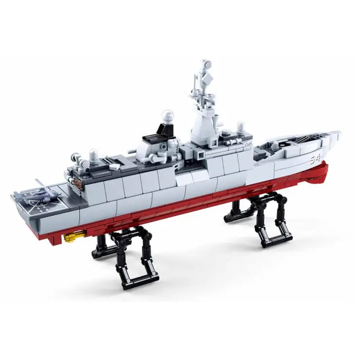 Model Bricks Destroyer Military Ship 1:450 Scale (457 Pcs)