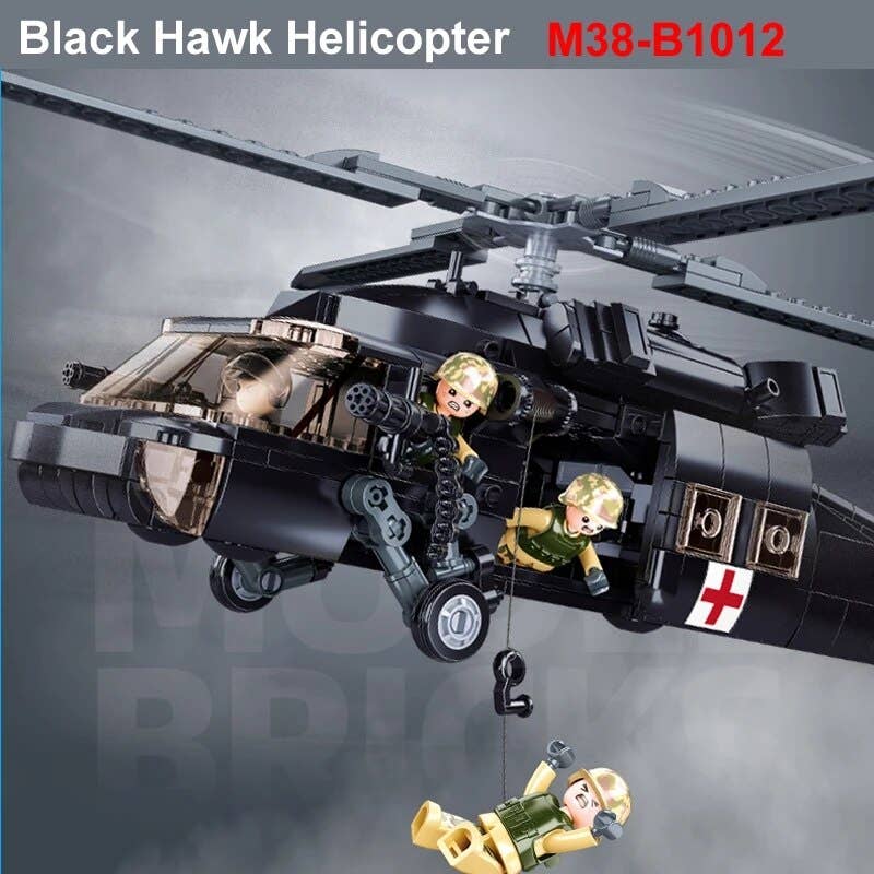 UH-60 US Black Hawk Military Helicopter 692 Pcs - M38-B1012