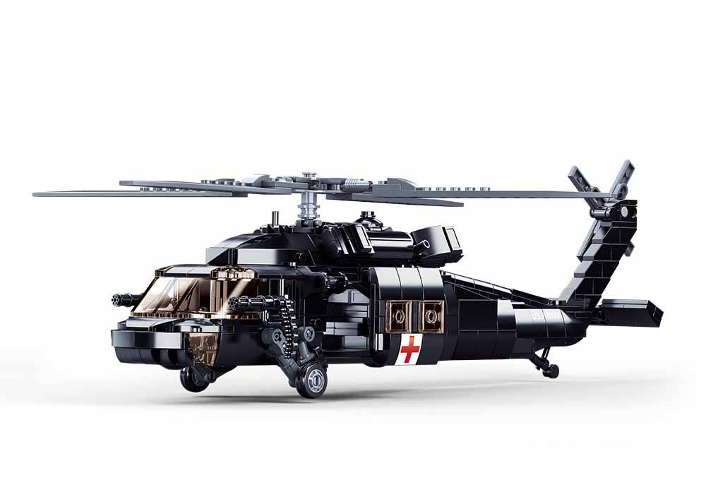 UH-60 US Black Hawk Military Helicopter 692 Pcs - M38-B1012