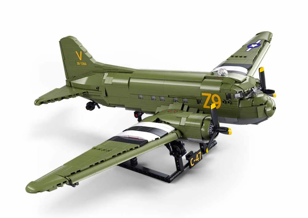 C-47 WW2 Dakota Skytrain Troop Transport - Sluban