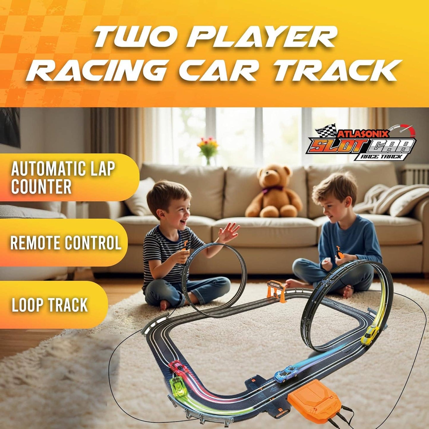 Slot Car Race Track Sets - Double Loop