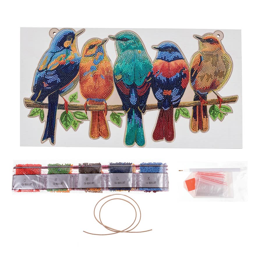 Crystal Art Deco Kit: Hanging Song Birds