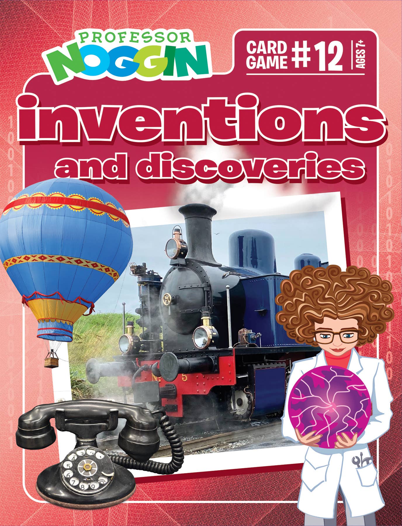 Prof. Noggin Inventions and Discoveries Card Game