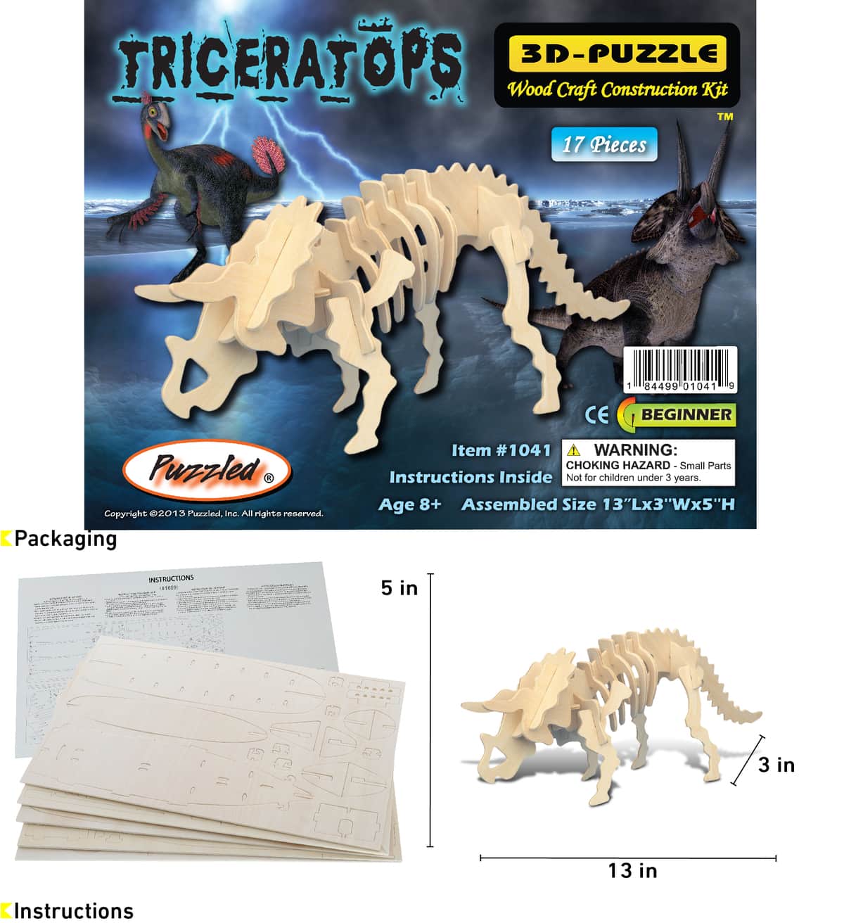 Triceratops – 3D Puzzles