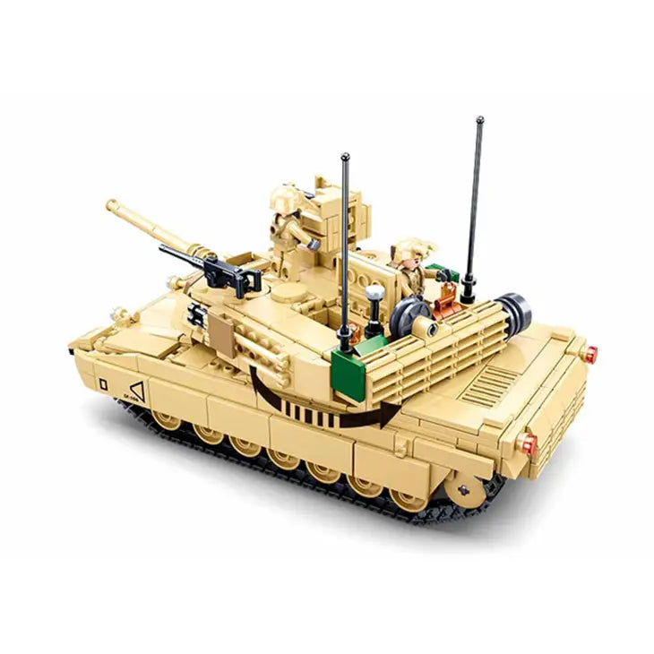 M1A2 Abrams Main Battle Tank Building Brick Kit (781 Pcs)