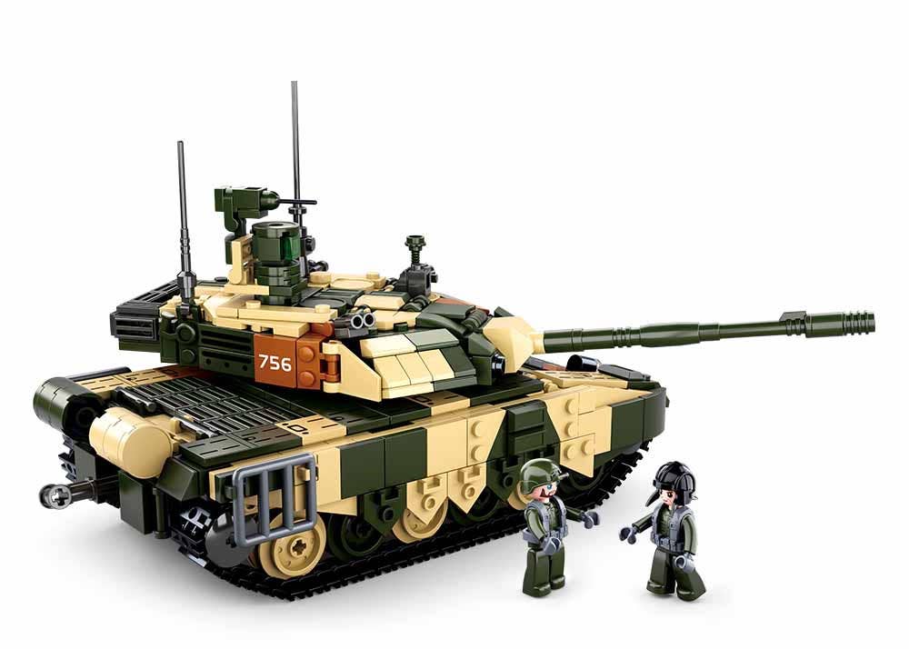 Model Bricks T90MS Battle Tank Building Brick Kit (772 Pcs)