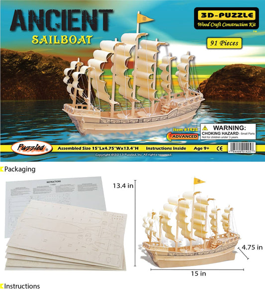 Ancient Sailboat – 3D Puzzles