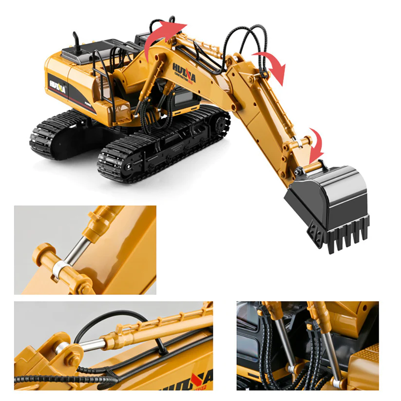 Excavator RC Radio Control Die-Cast Model (1:14 Scale)