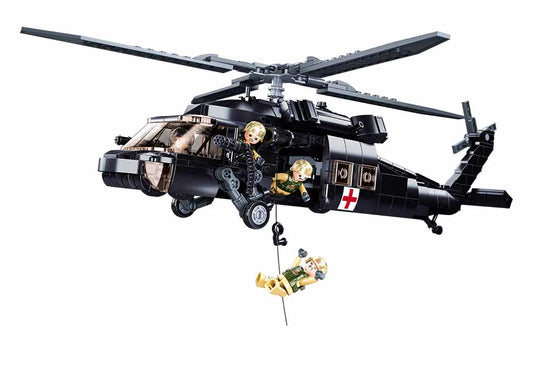 UH-60 US Black Hawk Military Helicopter - 692 Pcs -