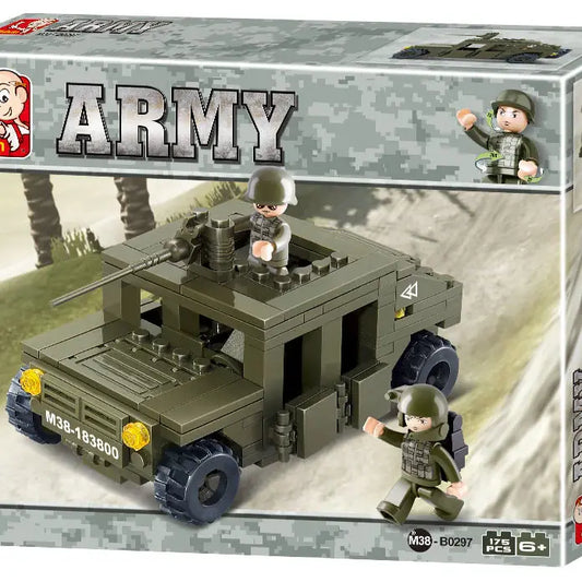 Land Forces Military Jeep Building Brick Kit (175 Pcs)