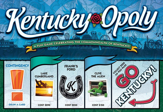 Kentucky-Opoly (State) Board Game By Late for the Sky
