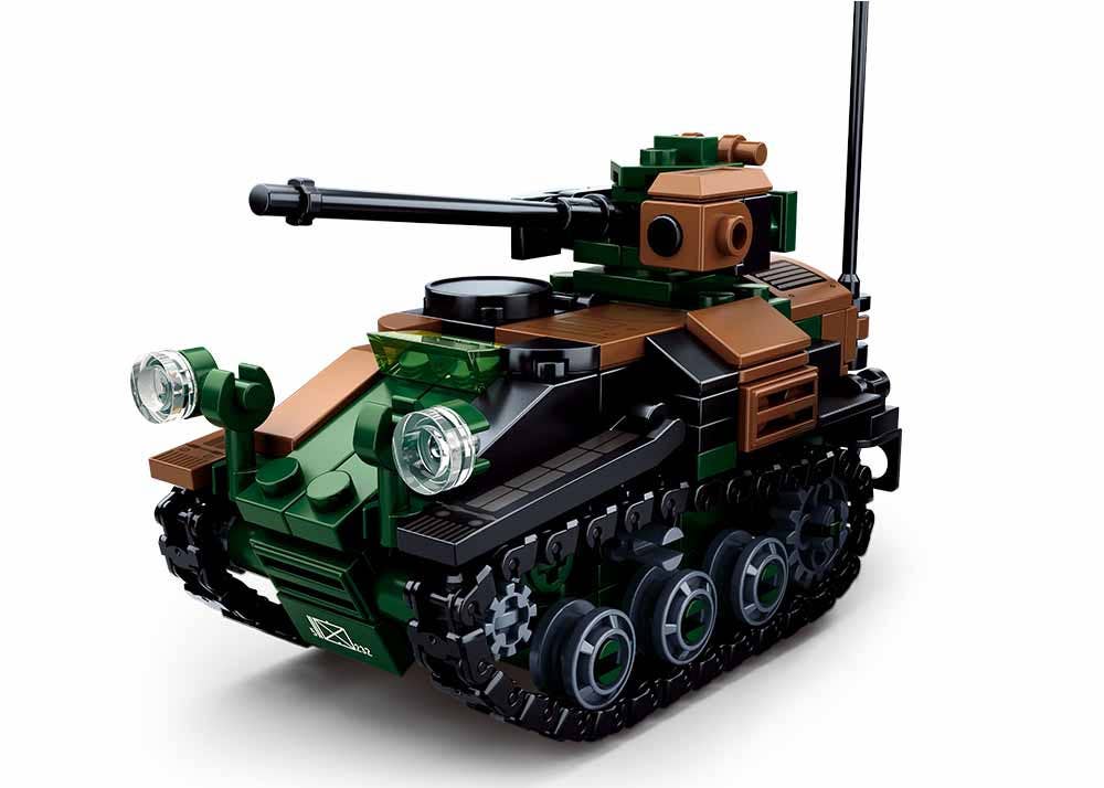 Model Bricks 2-in-1 Wiesel Armored Weapons Carrier - 245 Pcs