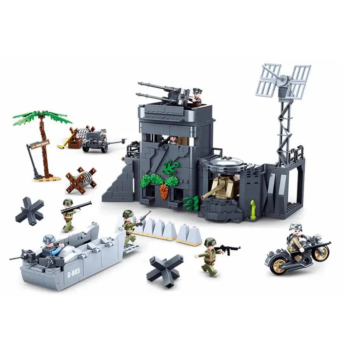 Wwii D-Day, the Atlantic Wall Building Brick Kit (765 Pcs)