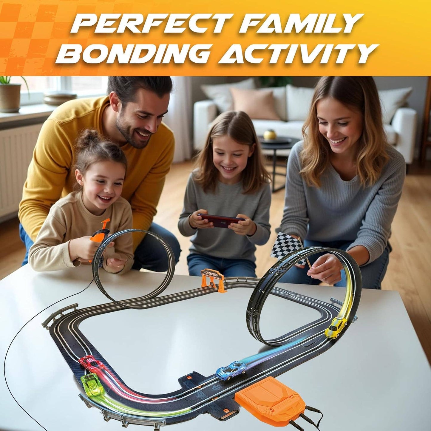 Slot Car Race Track Sets - Double Loop