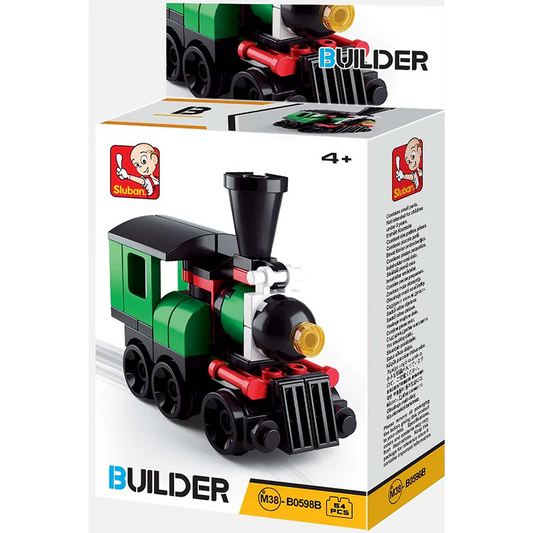 Green Train Engine Building Brick Kit (54 pcs)