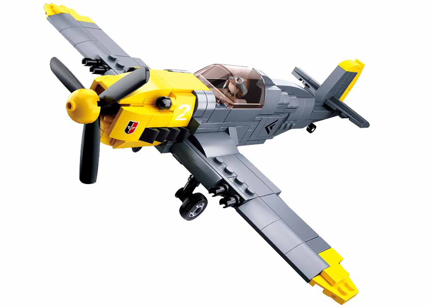 WWII Messerschimitt BF-109 Plane Building Brick Kit 289 Pcs