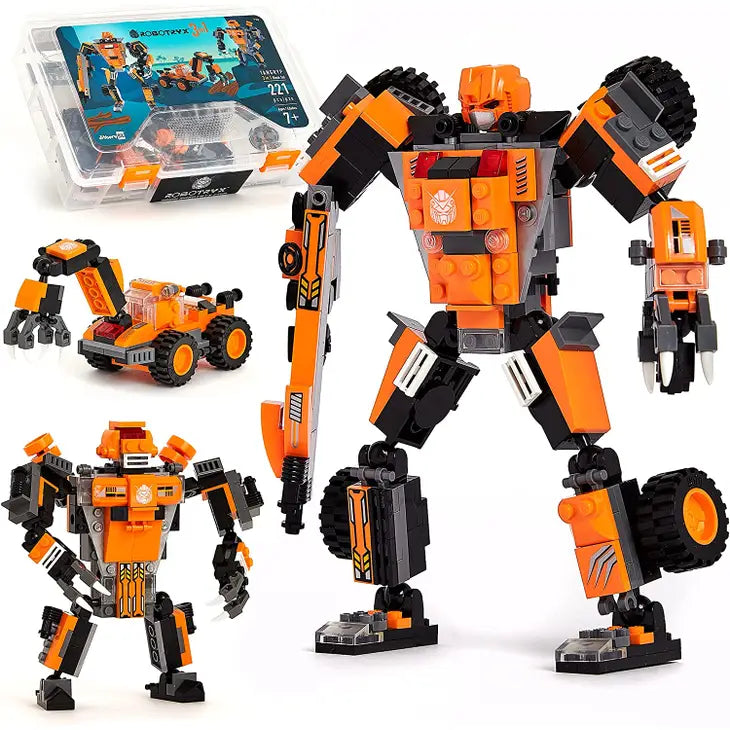 3-n-1 Toy Building Set (221 Pc) Robotryx Tangryp