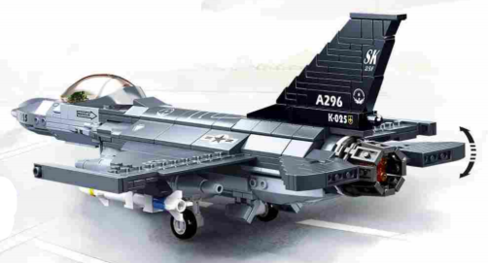 Model Bricks F-16C Falcon Fighter Jet Brick Kit (521 pcs)