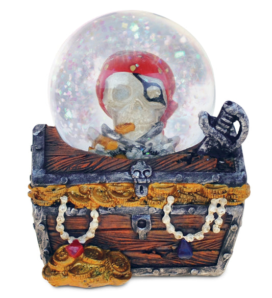 Treasure Box Snowglobe (65Mm) – Pirate Island