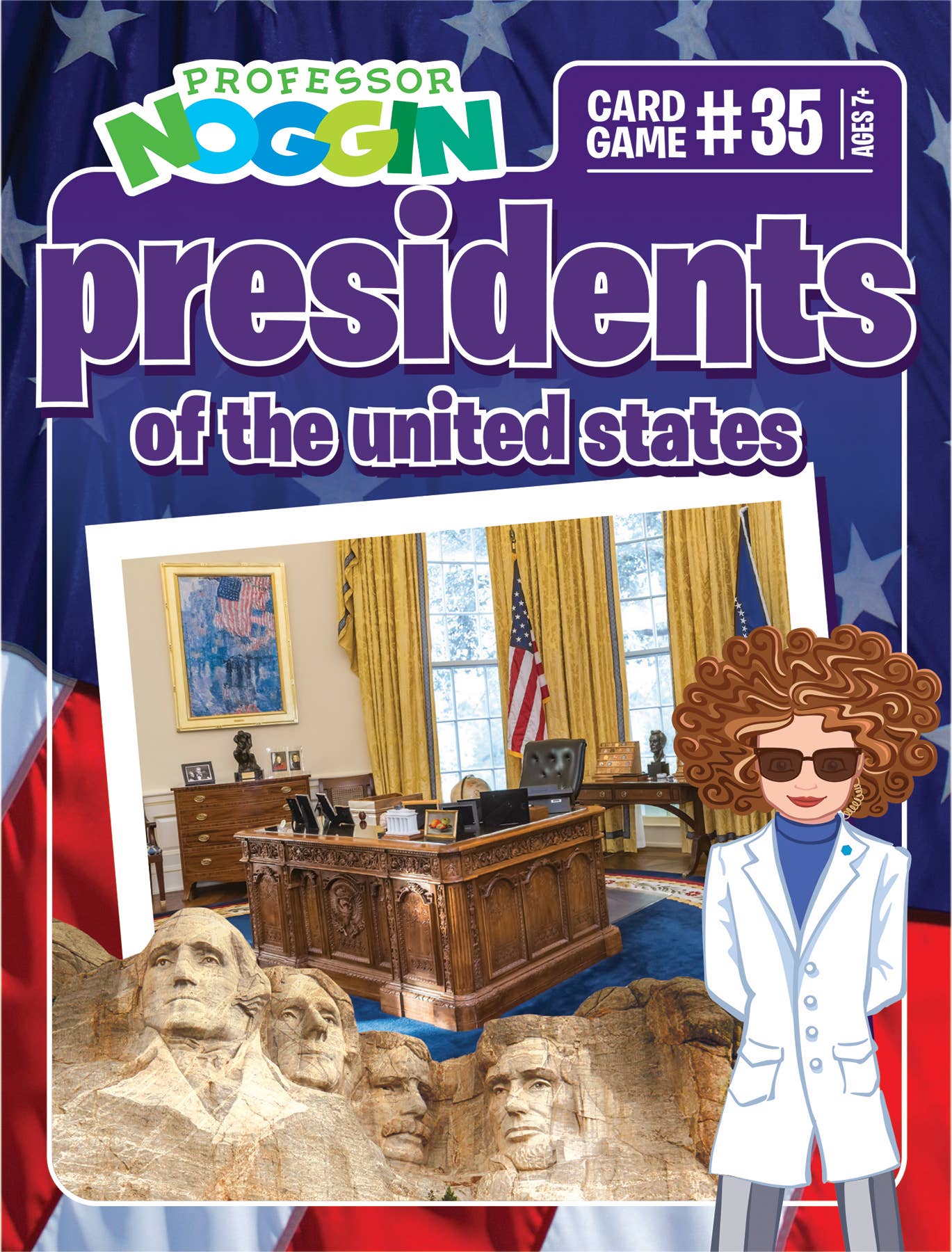 Prof. Noggin Presidents of the US Card Game