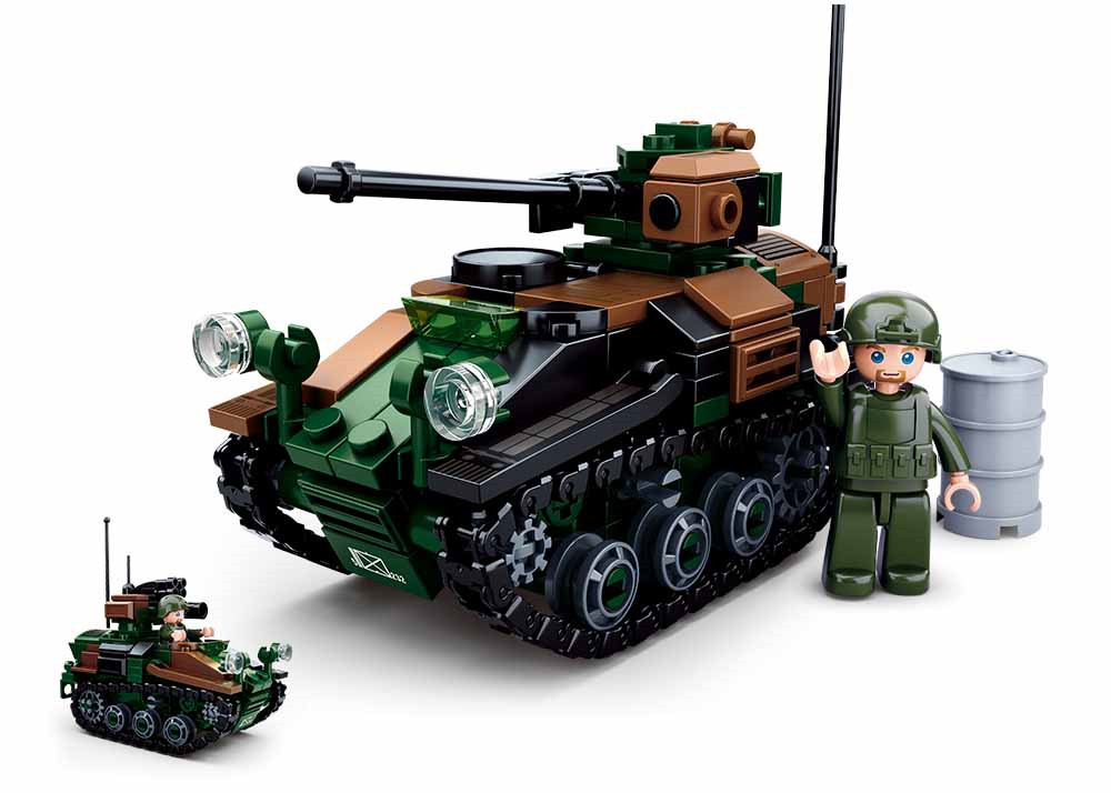 Model Bricks 2-in-1 Wiesel Armored Weapons Carrier - 245 Pcs