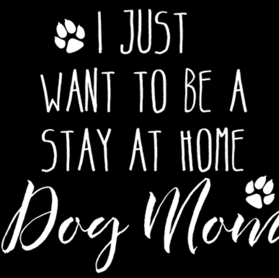 I JUST WANT TO BE A STAY AT HOME DOG MOM