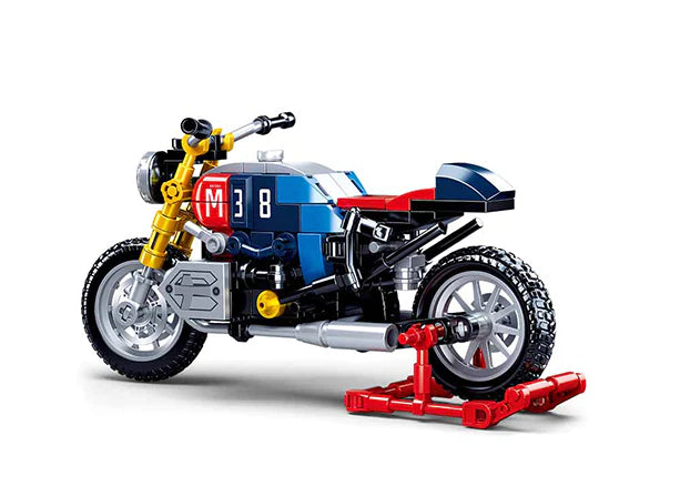 Colorful Motorcycle Building Brick Kit (197 pcs)