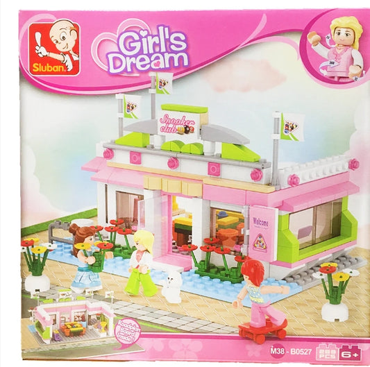 Girl's Dream Pool Table Lounge Building Brick Kit (289 Pcs)