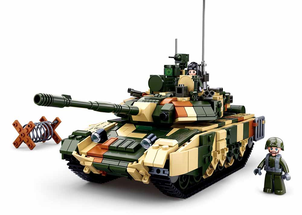 Model Bricks T90MS Battle Tank Building Brick Kit (772 Pcs)