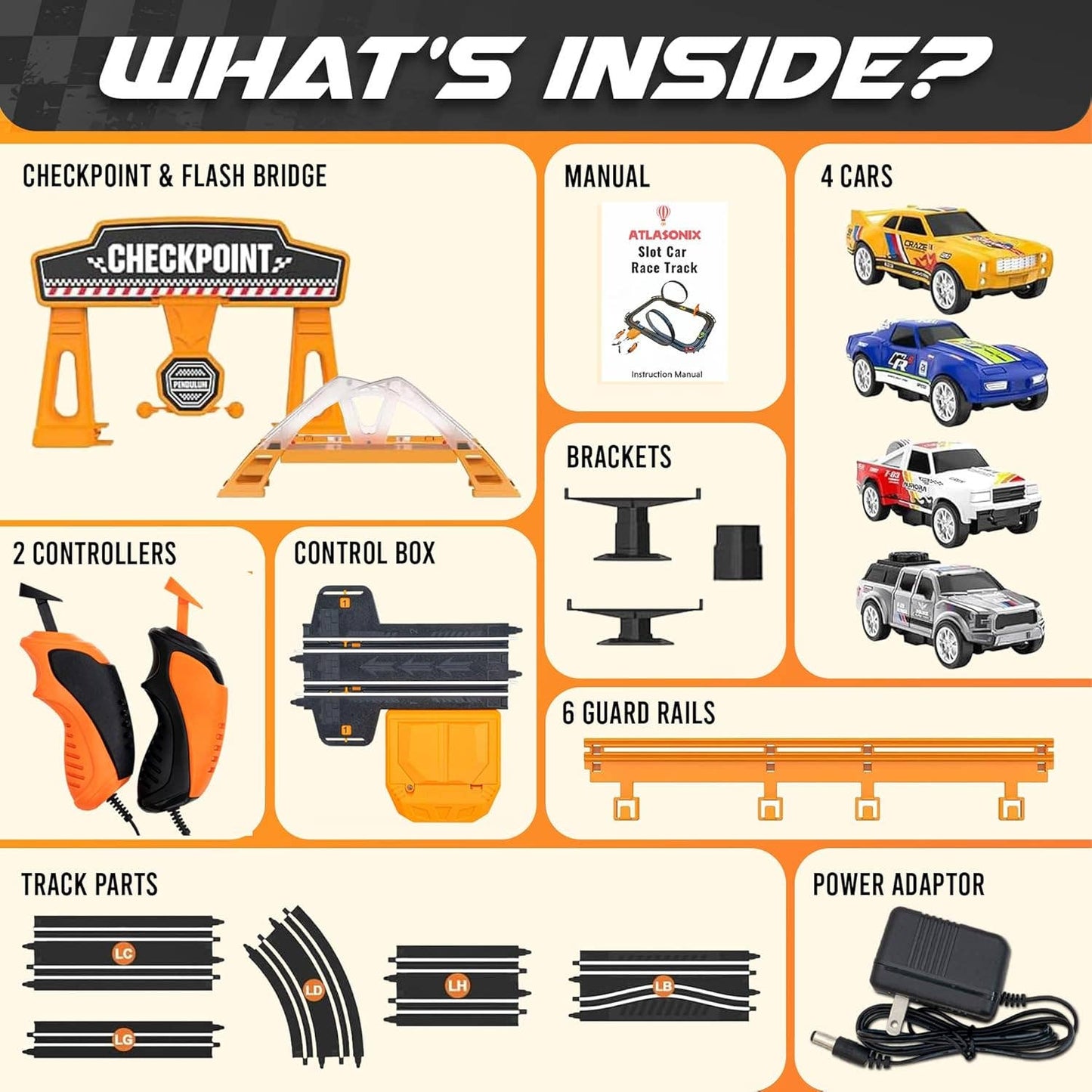 Slot Car Race Track Sets - Premium