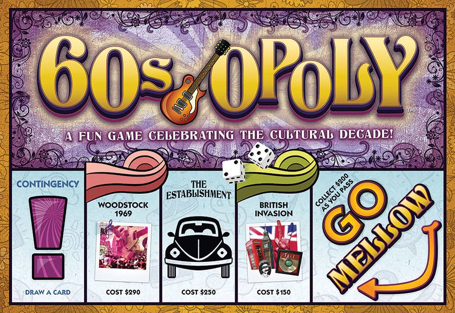 60s-Opoly Board Game, by Late for the Sky