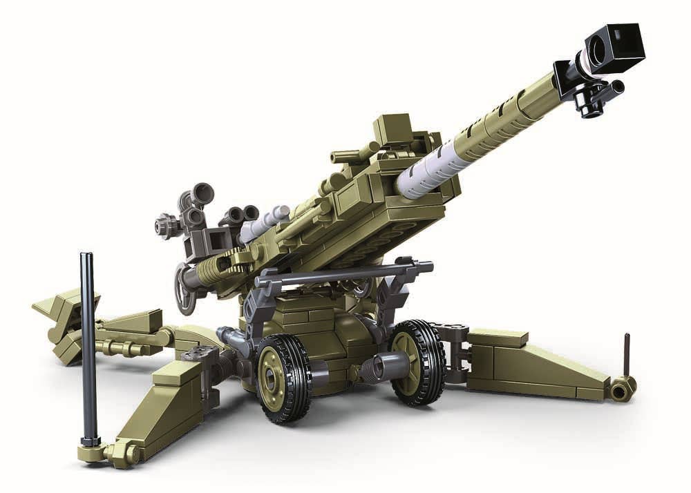 Model Bricks M777 Howitzer Army Building Brick Kit (258 pcs)