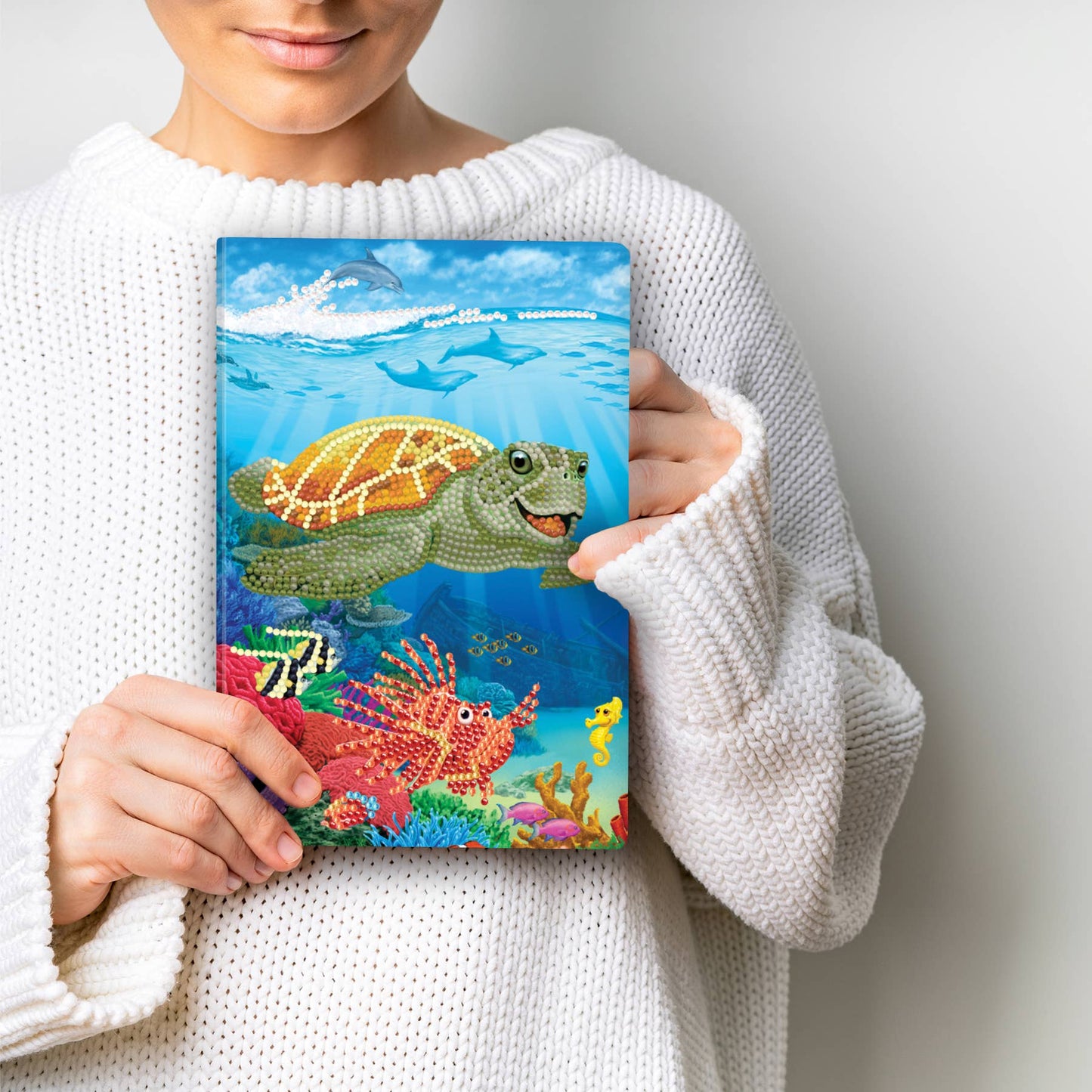 Crystal Art Notebook Kit: Underwater Turtle