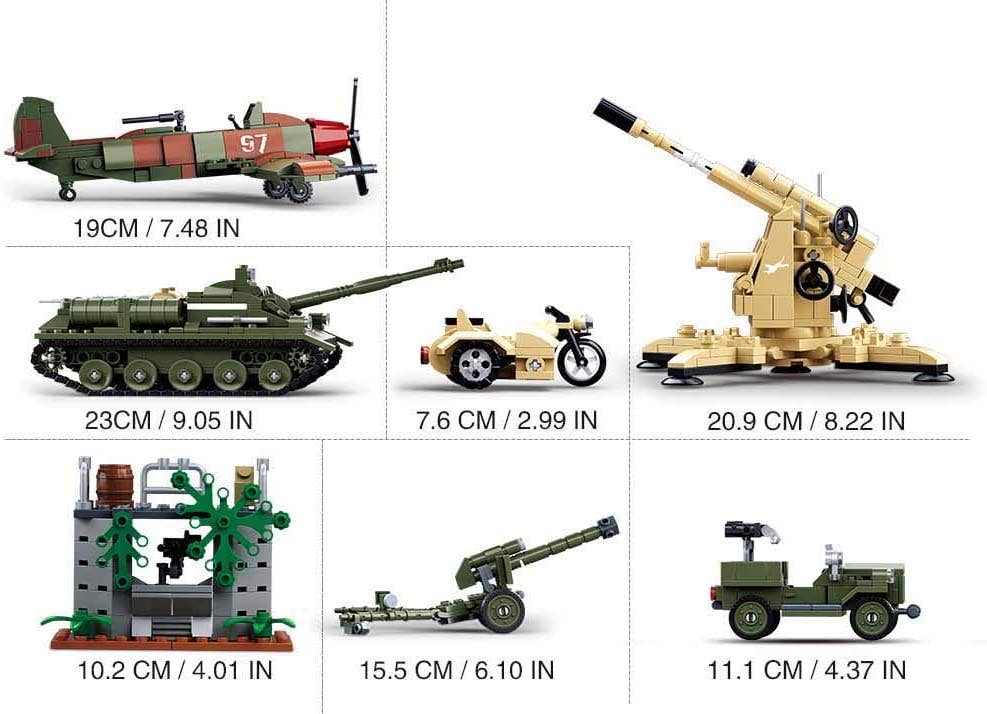 WWII Battle of Kursk Building Brick Kit (998 Pcs)